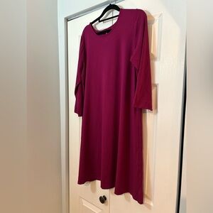 J.Jill Winterberry Dress | Women’s Medium | $99 Retail | Flowy 3/4 Sleeve